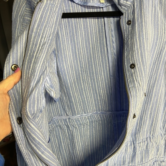 Light Denim Blue Stripe Joie Jacket - Picture 5 of 10